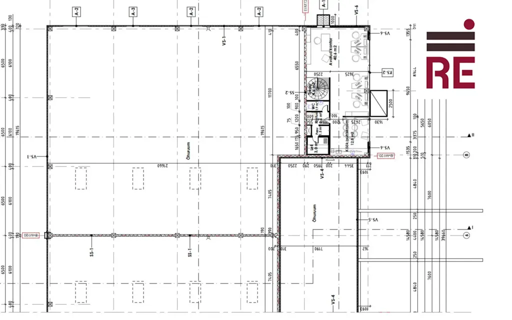 Plaan - Warehouse with Office Space in Mõigu Tech Park