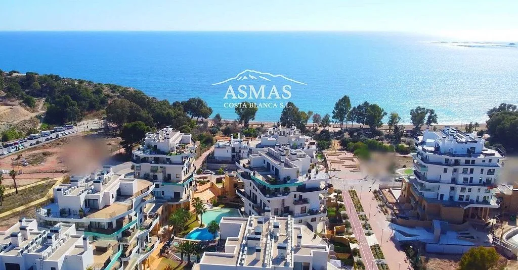 Õhuvaade - Seafront Apartment with Pool in Villajoyosa