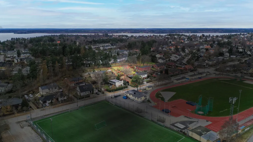 Vue aérienne - Plot with Scenic View in Hässelby Södra Villastad