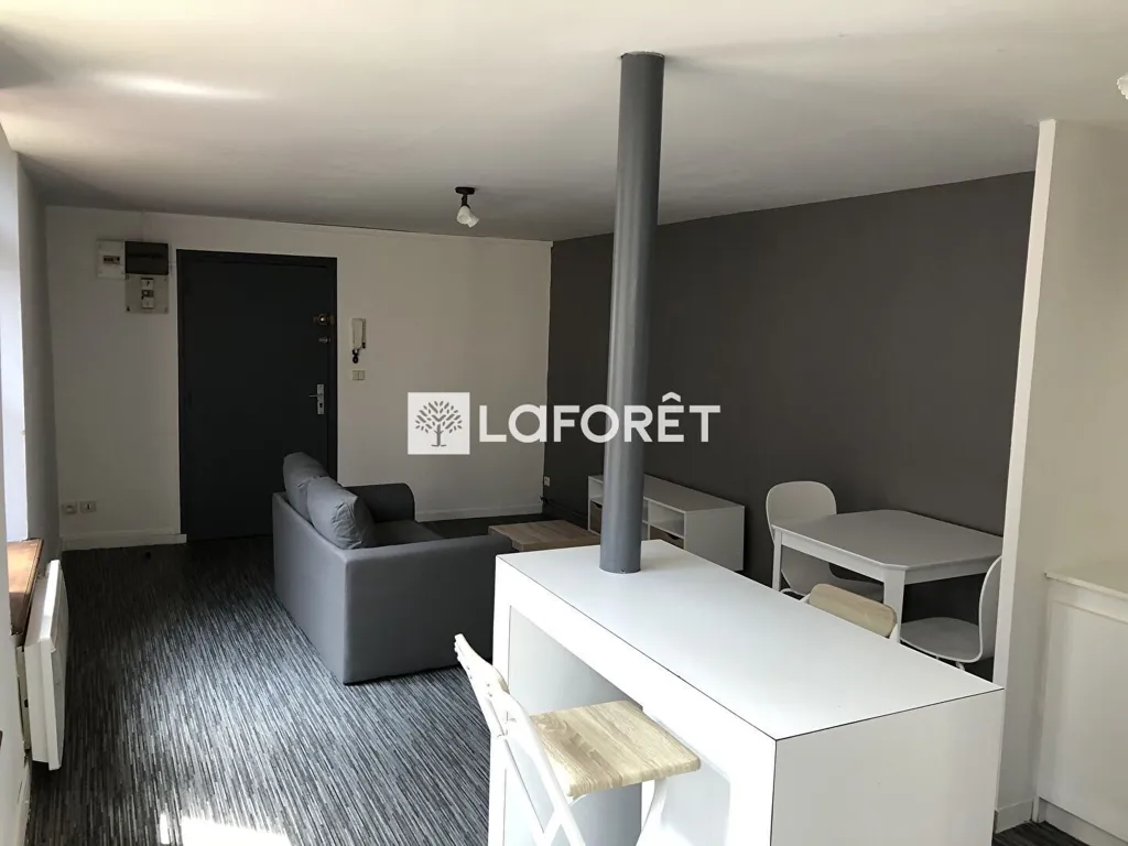 Living Room - 2-Bedroom Apartment with Parking in Hesdin Centre