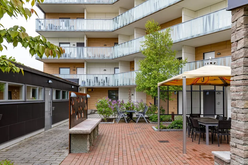 Giardino - Etagé Flat with Balcony & Rooftop in Kalmar