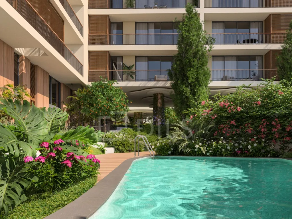 Piscina - Luxury 3-Bedroom Flat with Balcony in Carnaxide