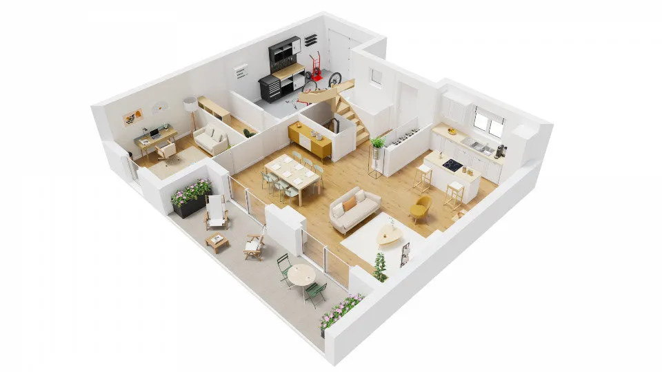 Plan - Maison à Construire avec Jardin à Wimille