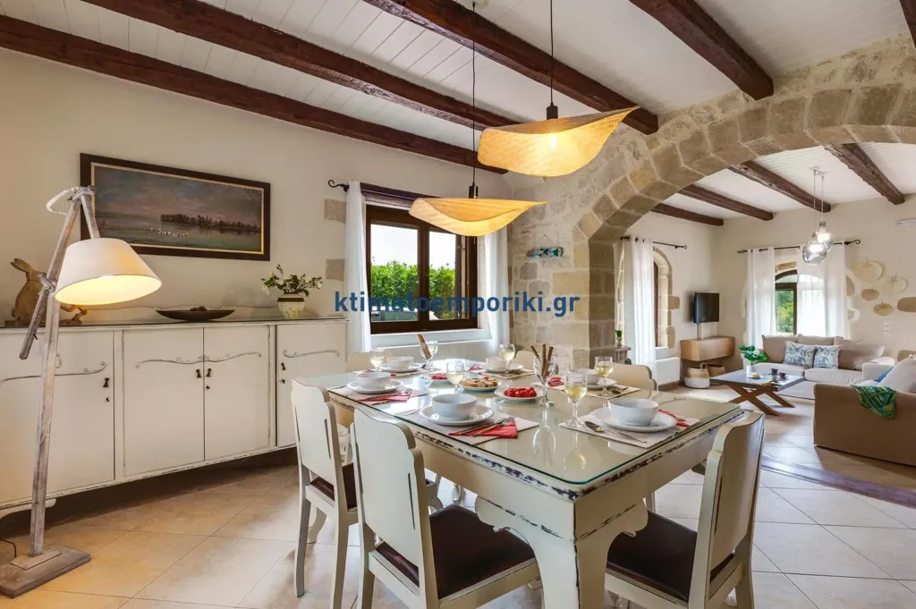 Sala da pranzo - Villa with Pool in Kolymvari, N. Chania