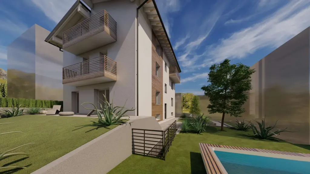 Modern Bilocale with Mini Pool in Pisogne
