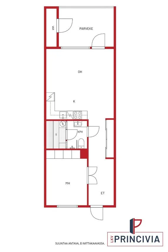 Floor Plan - Geothermal Loft with Sauna in Kerava