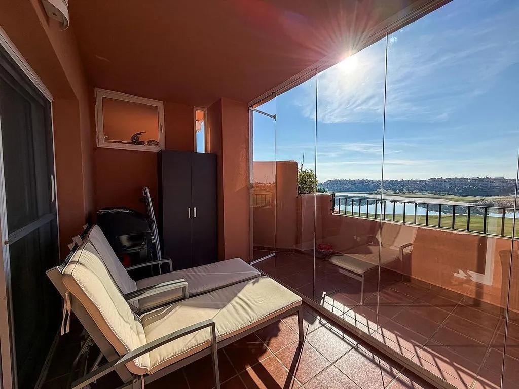Balcony - Apartment with Pool and Golf View in Mar Menor