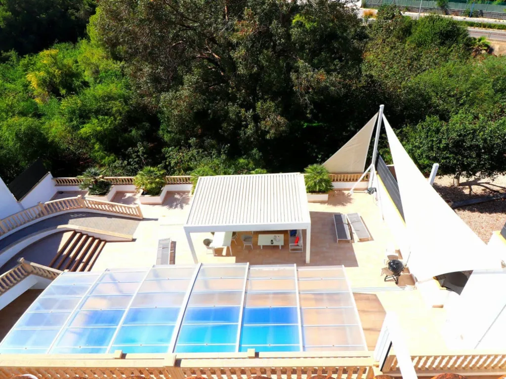 Aerial - Luxury Villa with Pool in Playas de Orihuela