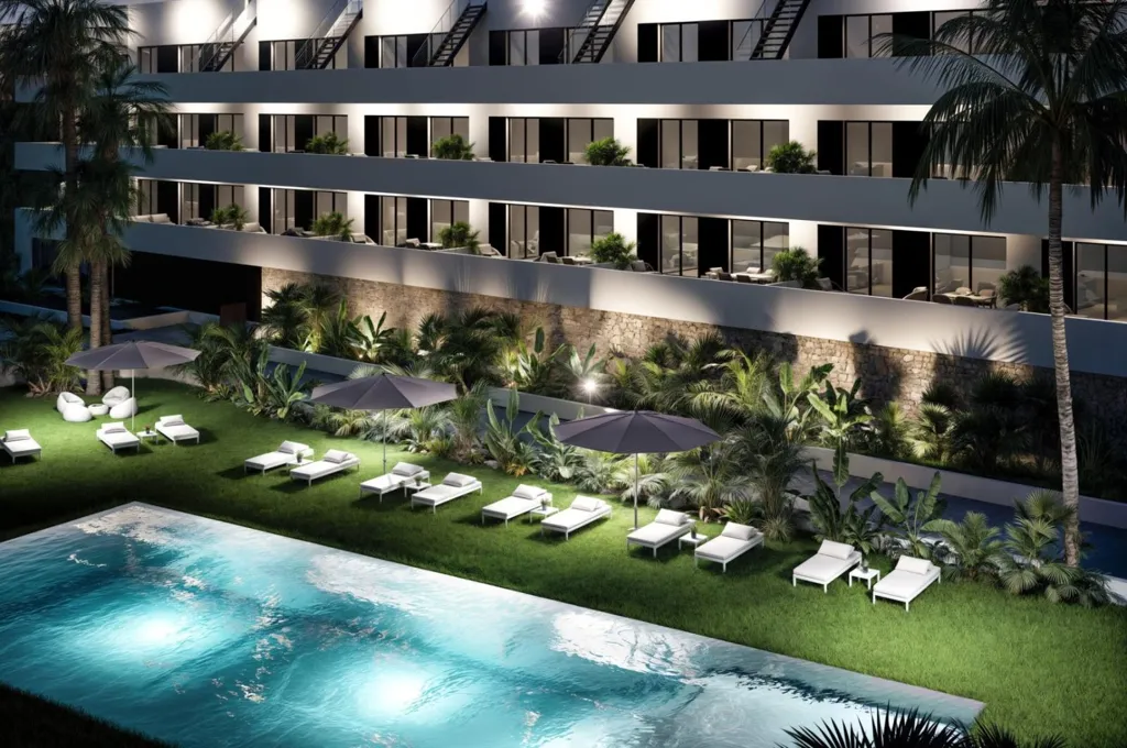 Piscine - 2-Bedroom Apartment with Pool in Finestrat