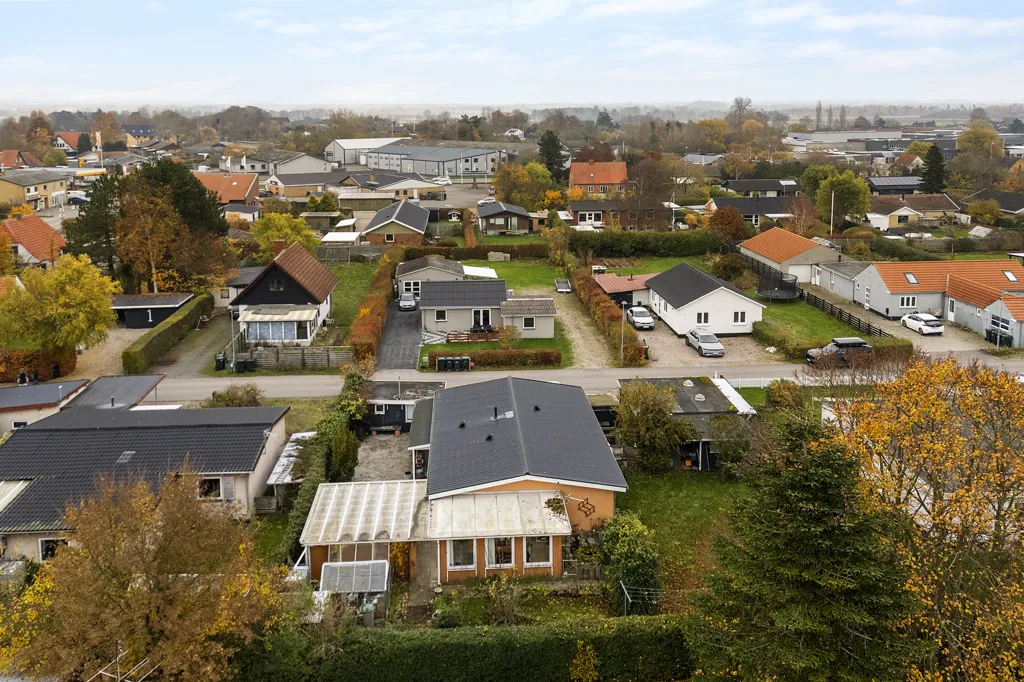 Vue aérienne - Maison 3 pièces à Fårevejle