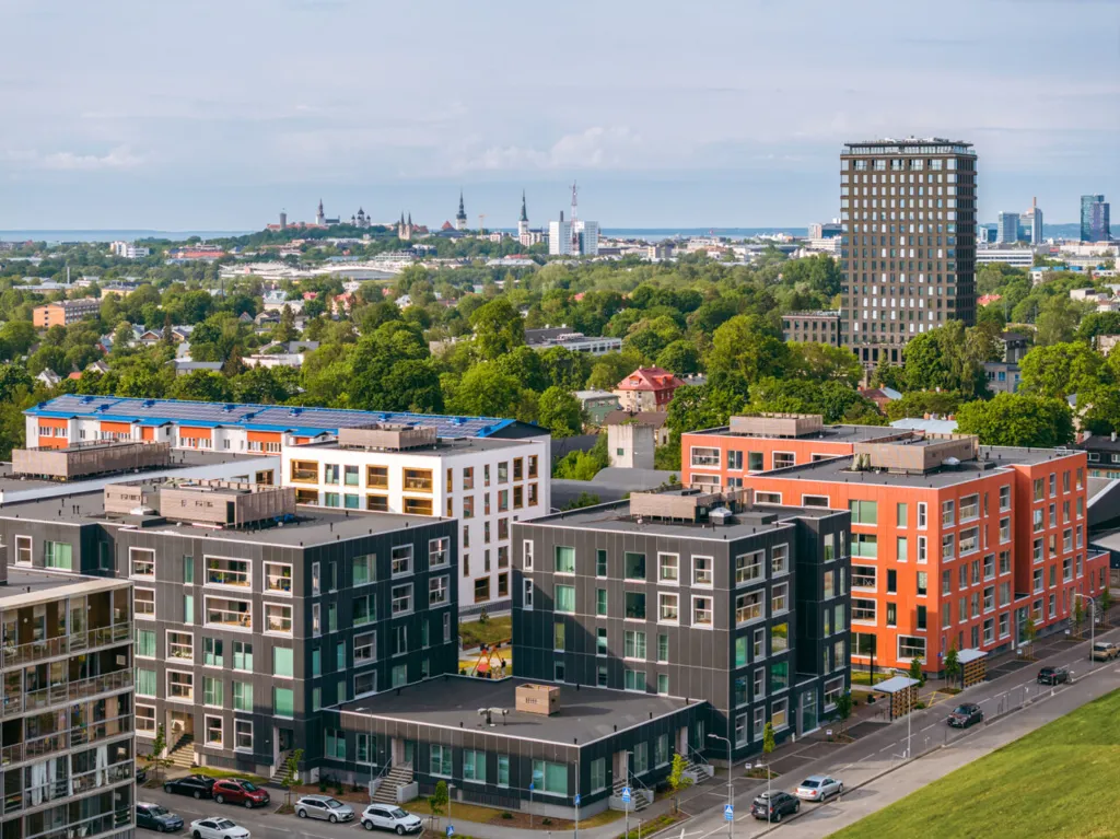Aerial - Apartment with Sauna and Balcony in Kristiine