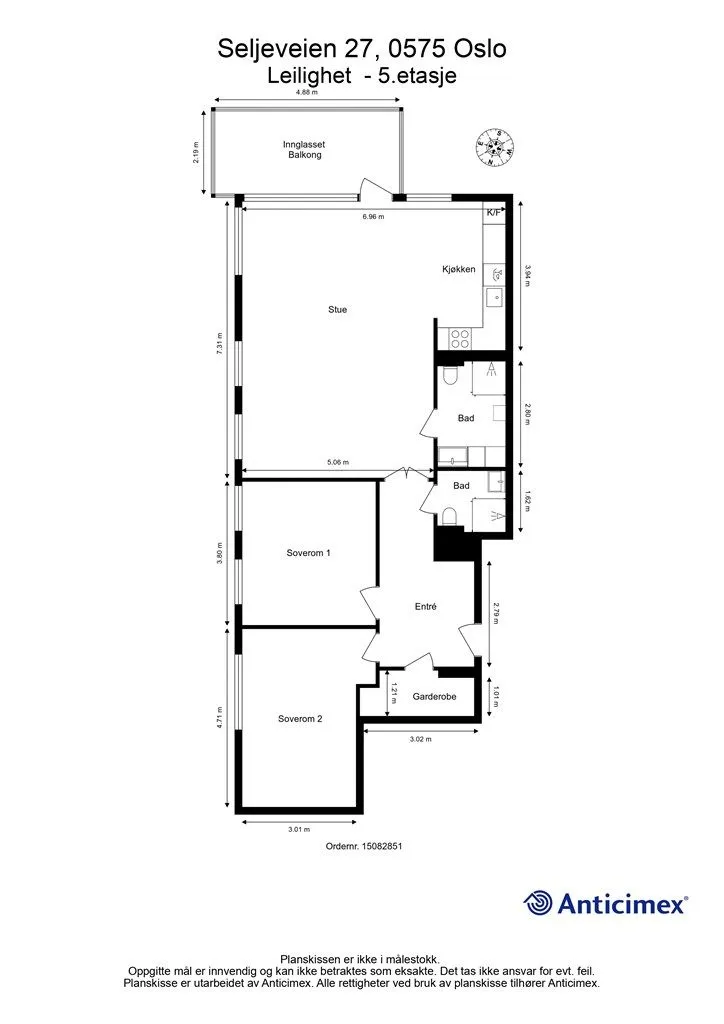 Plaan - Design Flat with Balcony in Løren/Frydenberg