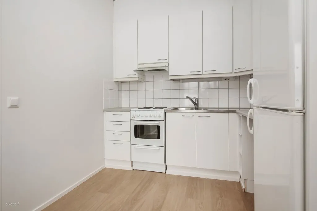 Cuisine - Two-Room Apartment with West-Facing Balcony in Vantaa