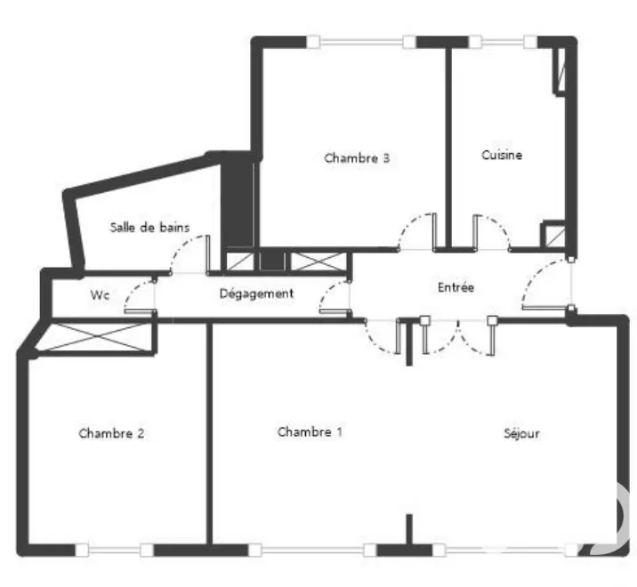 Plaan - Duplex Potential Apartment in Cachan