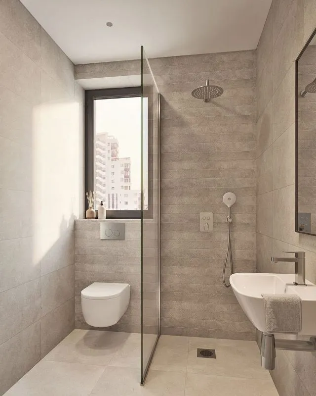 Salles de bain - Apartment with Pool and Terrace in Playa Fossa