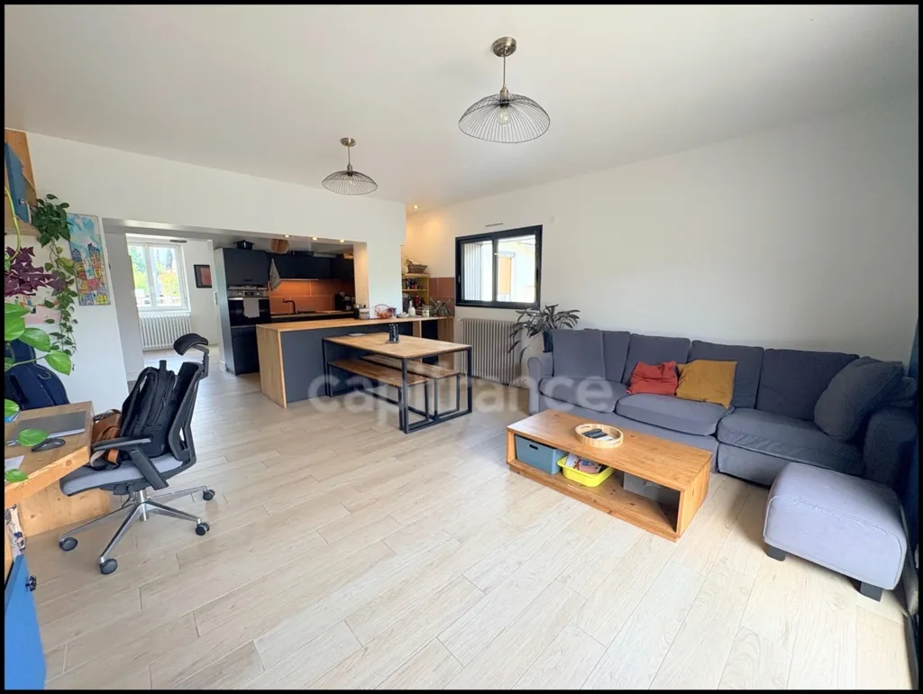 Séjour - Maison en Brique et Silex avec Terrasse à Oissel