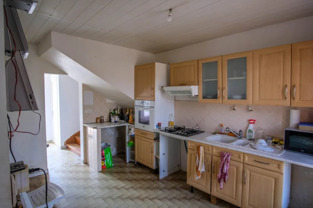 Köök - Three-Bedroom House with Garden in La Teste-de-Buch