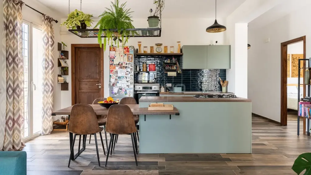 Kitchen - Villa with Belvedere View in Siracusa