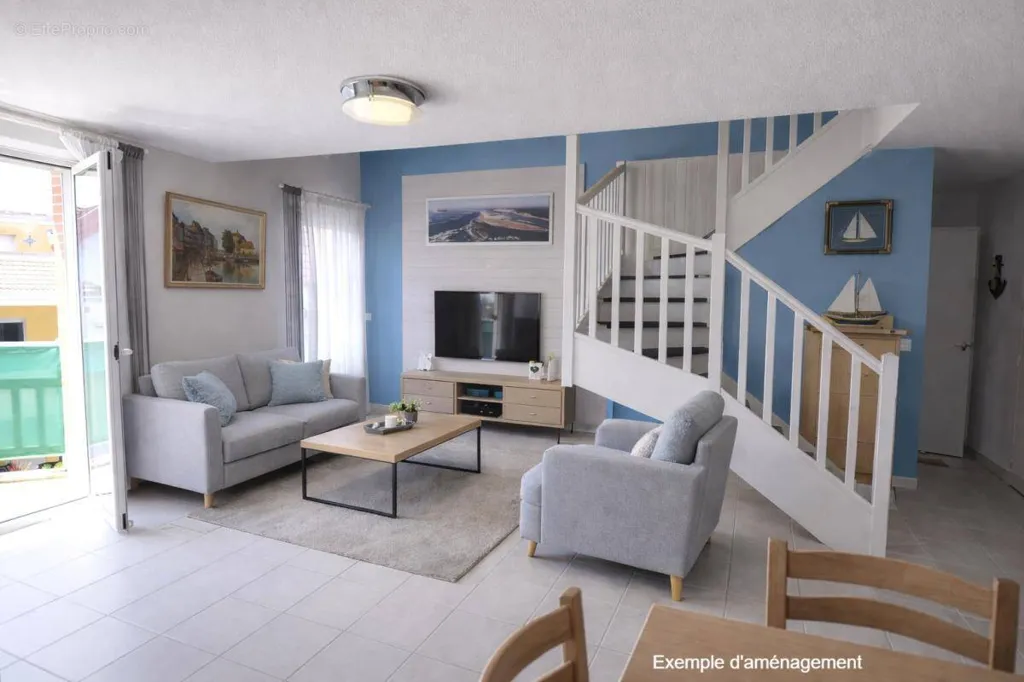 Soggiorno - Apartment with Terrace in Aiguillon Centre