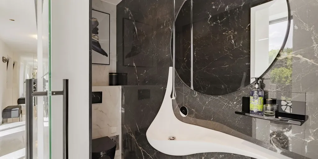 Bathrooms - Contemporary Villa with Field Views in Wemmel