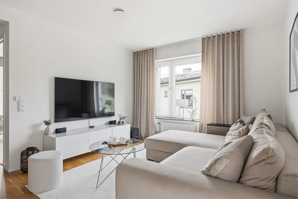 Séjour - Modern Flat with South-West Balcony in Vagnhärad