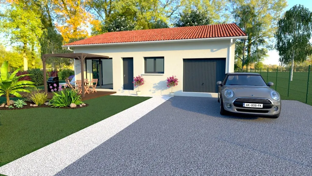 Maison Neuve avec Terrasse à Laluque