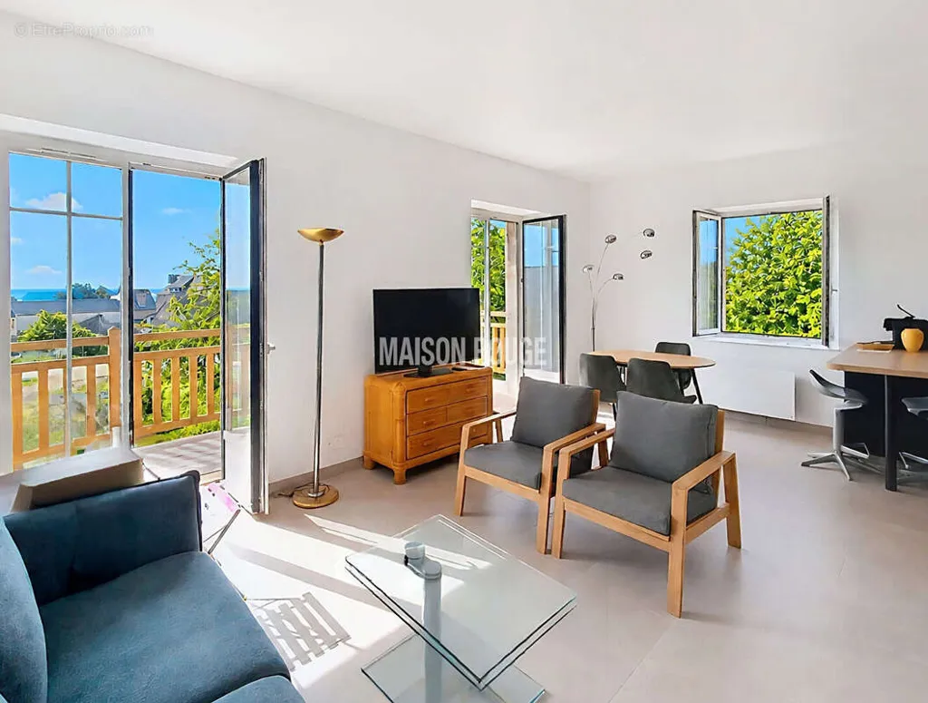 Séjour - Appartement vue mer avec balcon à Saint-Cast-le-Guildo