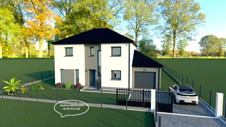 Maison 6 Pièces Neuve avec Jardin à Bertry