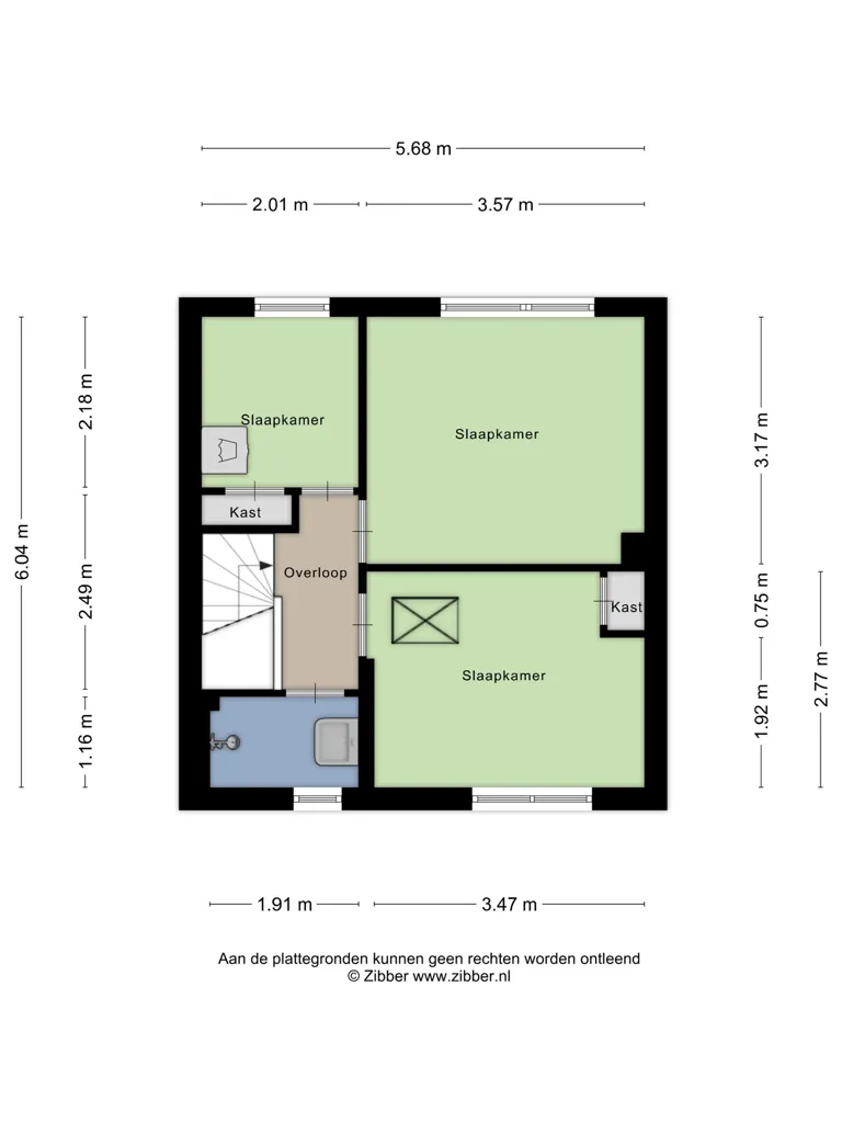 Floor Plan - Modernised House with Garden in Pernis, Rotterdam