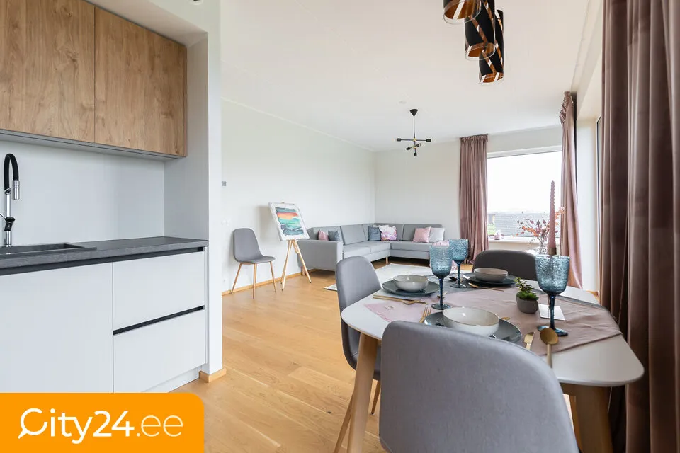 Sala da pranzo - Apartment with Terrace in Järveküla, Harju County