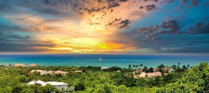 Domaine Vue Mer Panoramique avec Piscine à Saba