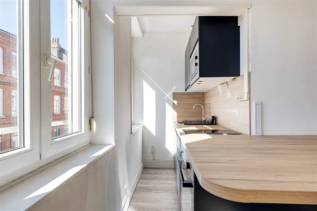 Cuisine - Appartement Traversant à Lille Montebello
