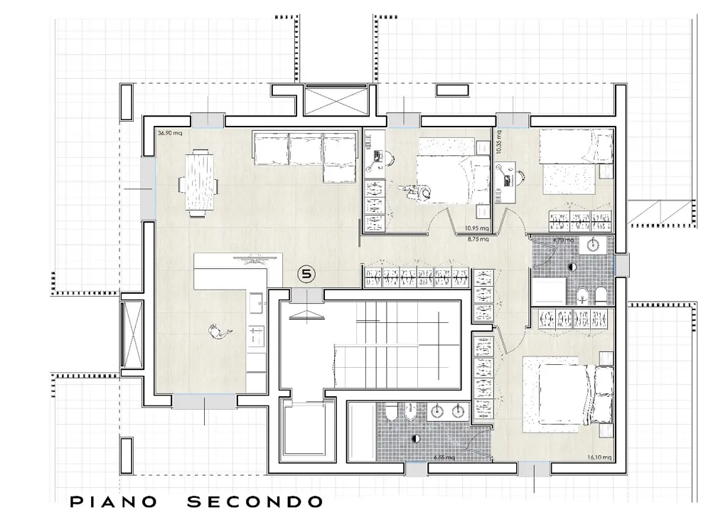 Plaan - New Penthouse with Terraces in Empoli
