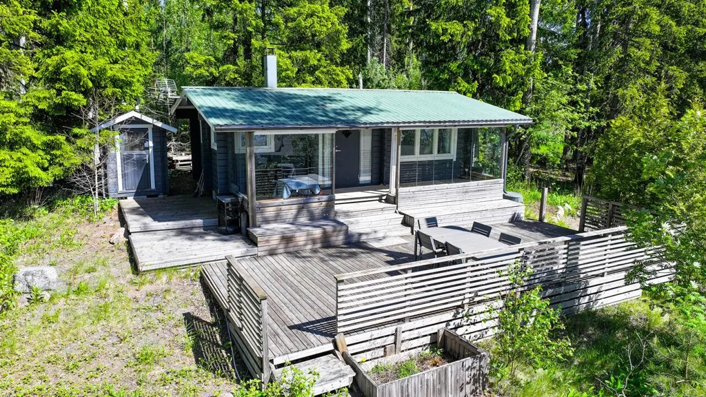 Vue aérienne - Cottage with Private Beach in Sysilax