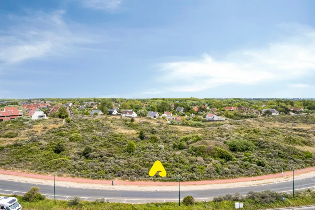 Vue aérienne - Appartement avec Vue sur les Dunes à Westhoek