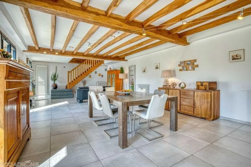 Sala da pranzo - Renovated Stone Farmhouse with Pool in Saint-Perdoux