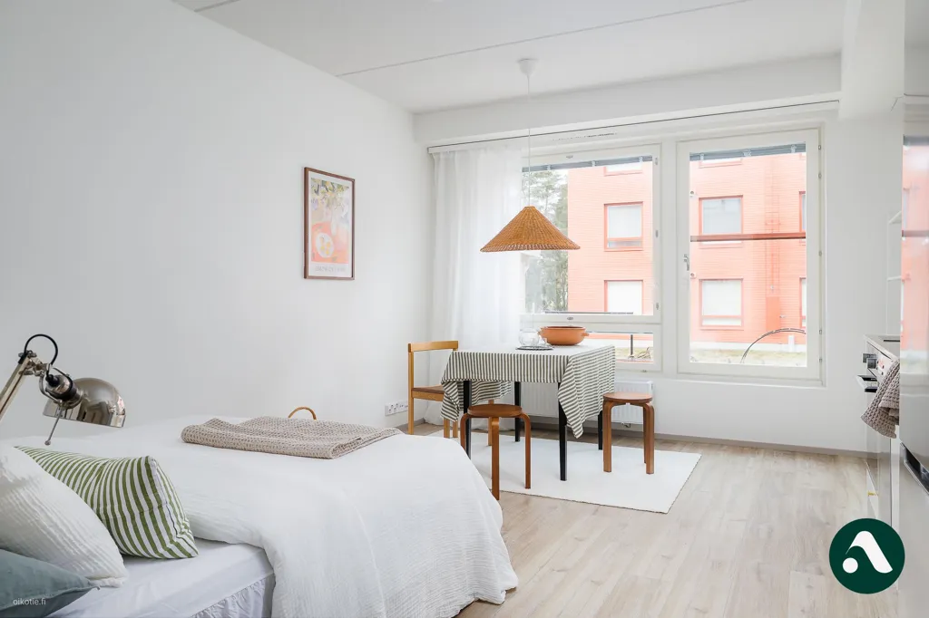 Camere da letto - Modern Studio with Balcony in Lamminpää, Tampere