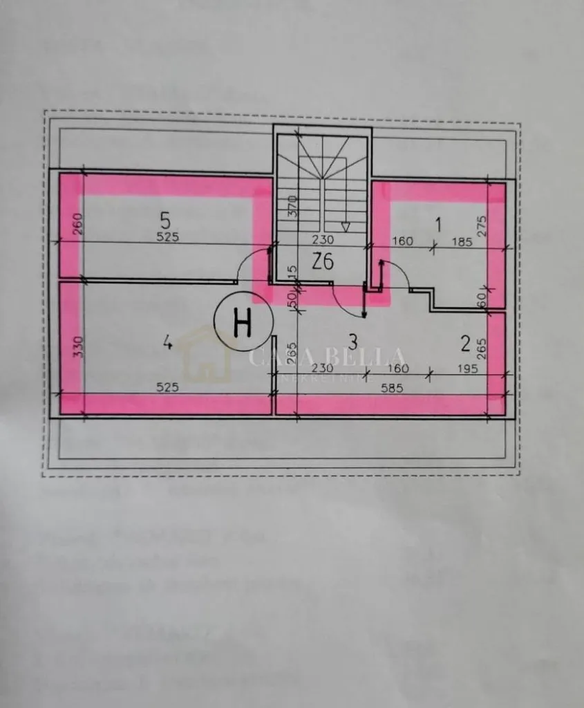 Plan - Apartment with Balcony in Trešnjevka, Zagreb