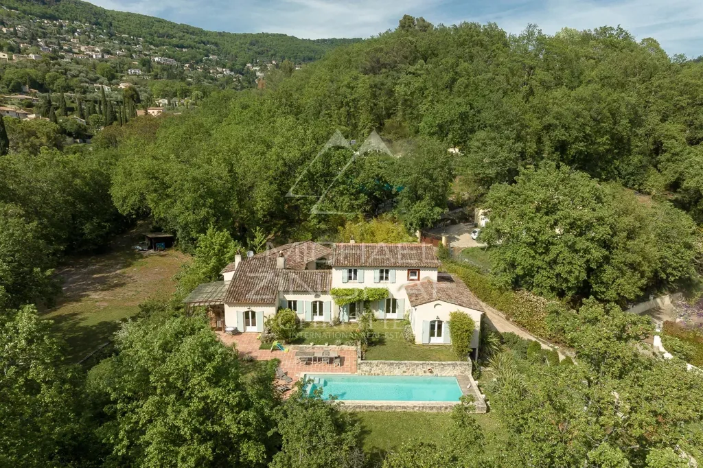 Vue aérienne - Bastide Conçue par Architecte avec Jardins Paysagés