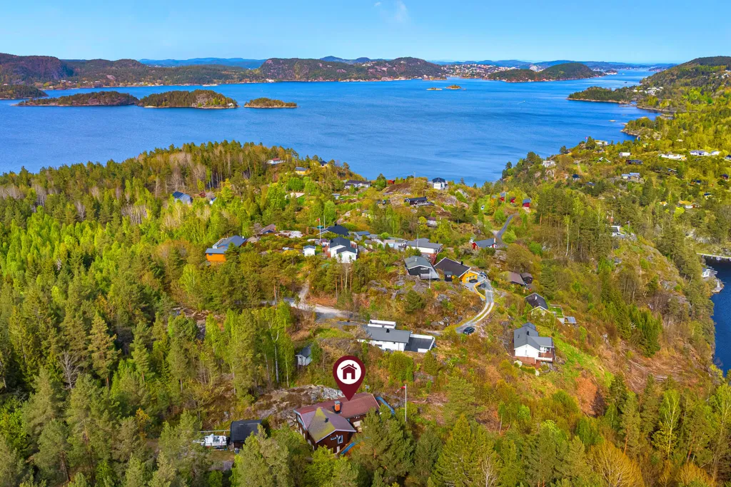 Vue aérienne - Seaview Holiday Home in Kragerø