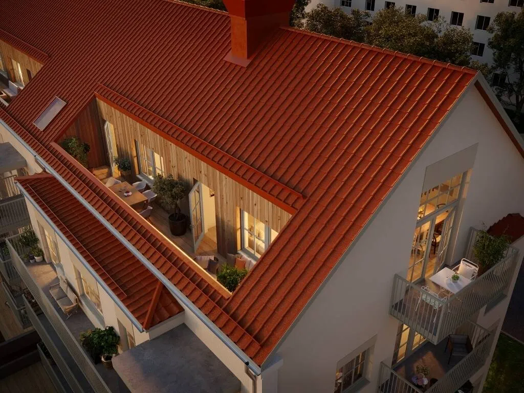 Õhuvaade - Apartment with Large Balcony in Linköping