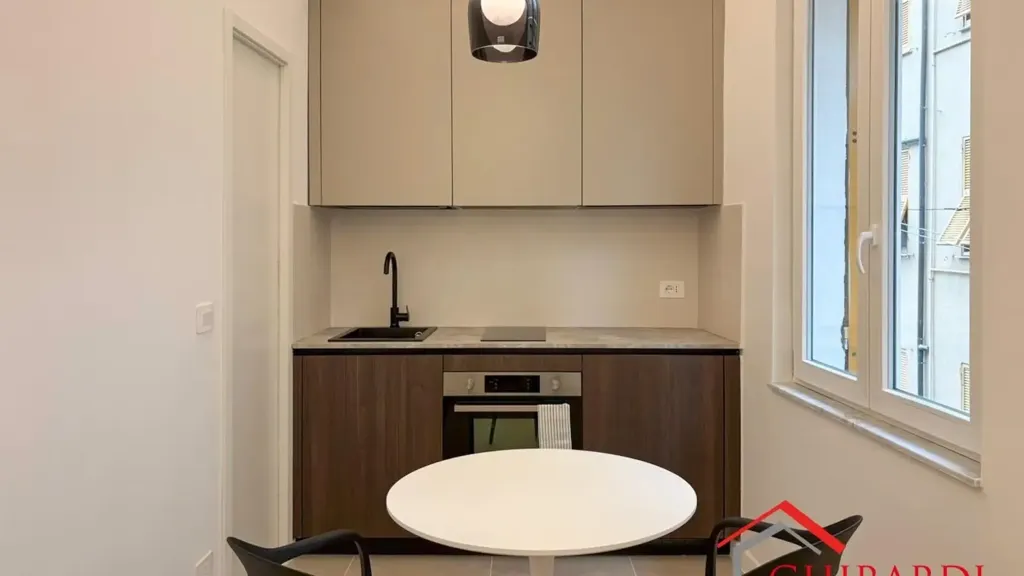 Köök - Modern Studio with Sea View in Genoa
