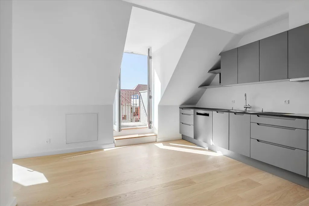 Cuisine - Apartment with City View in Vanløse