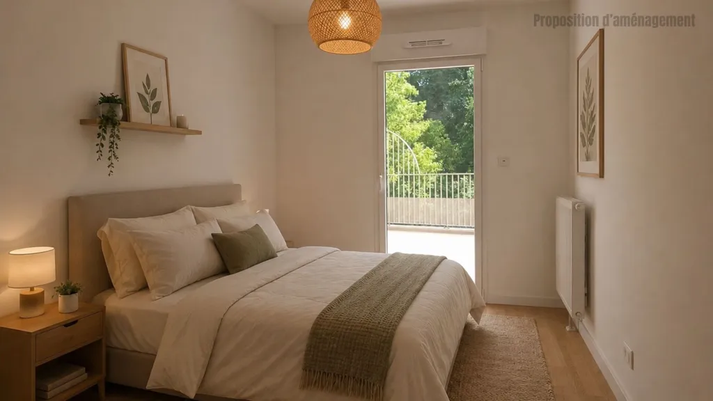 Chambres - Appartement récent avec terrasse à La Riche