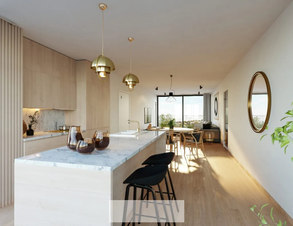 Cuisine - Appartement 2 chambres avec terrasse à Zwevegem