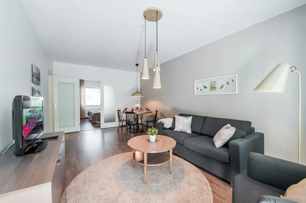 Soggiorno - Scandinavian Apartment with Balcony in Kamppi