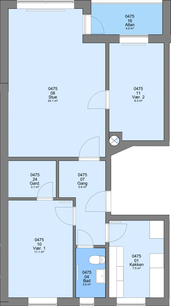 Plan - 3-Bedroom Flat in Frederikshavn