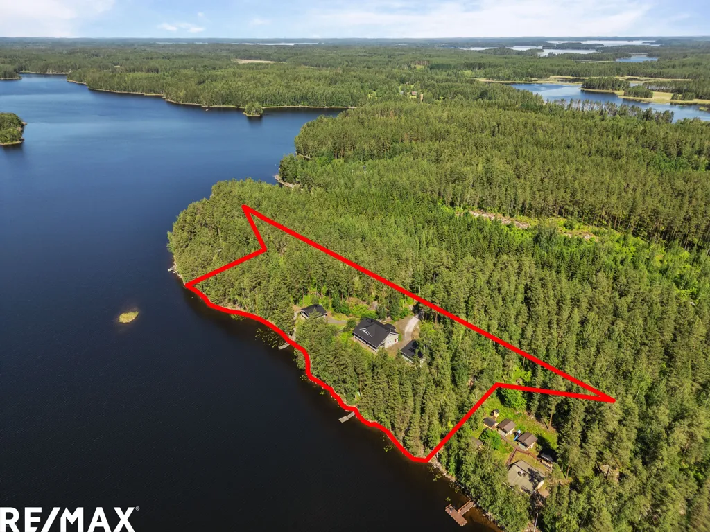 Vista aerea - Geothermal House with Private Beach in Taipalsaari