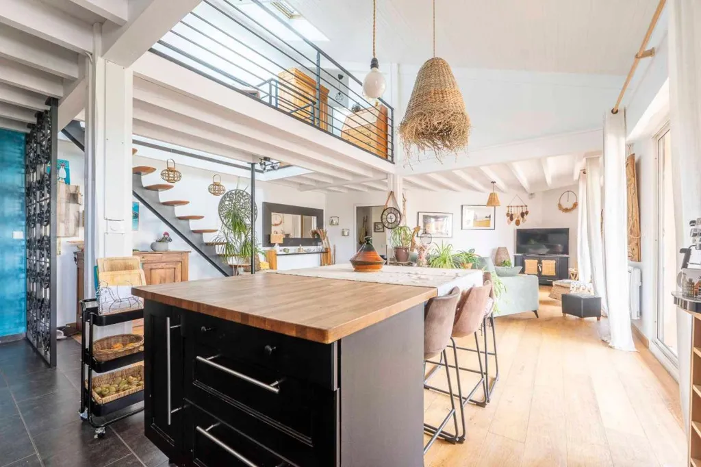 Cuisine - Appartement Duplex avec Balcon à Vieux Boucau