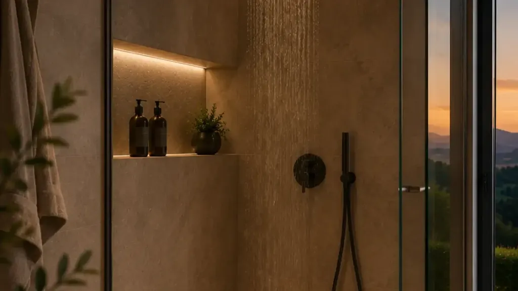 Bathrooms - New Villa with Mountain View in Talignano